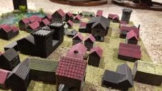 Tiny Fantasy Village From RPGTools.org (6mm Rough Scale) 3D Printer Model