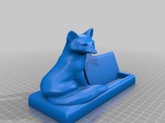 Mr Fox Says Business Card Holder 3D Printer Model