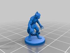 Male Troglodyte Miniature 3D Printer Model