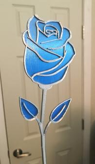 Mother’s Day Rose With Background 3D Printer Model