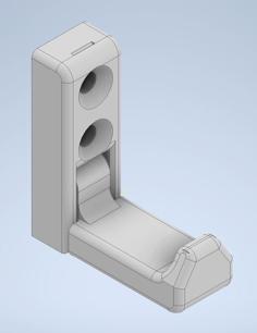 Foldable Wall Hook 2024 (Print In Place) 3D Printer Model