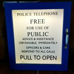 Police Box Sign Text 3D Printer Model