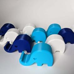 Elephant Phone Holder – Heart Eyes 3D Printer Model