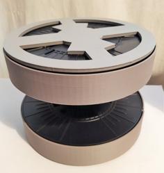 Icing (Frosting) Turntable Or Cake Stand With Drawers Made From Filament Spool 3D Printer Model