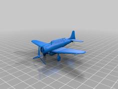 SBD Dauntless – Wheels Down W/ Bomb 3D Printer Model