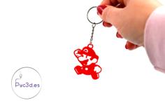 MARIO BROS JUMPING KEYCHAIN 3D Printer Model