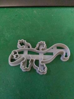 Lizard Cookie Cutter 3D Printer Model