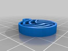 Keychain Volleyball 3D Printer Model