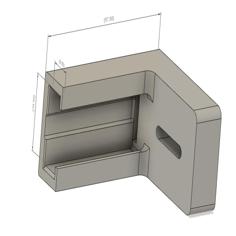 Kitchen Drawer Track Clip 3D Printer Model