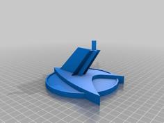 Star Trek Model Stand For ERTL Enterprise-C/E And Defiant 3D Printer Model