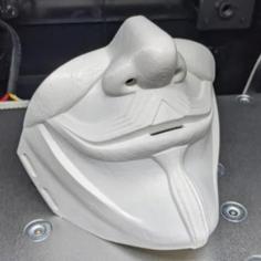 Guy Fawkes Half Mask 3D Printer Model