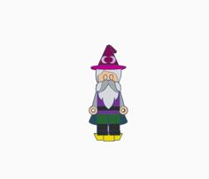 Flatminis Continued – Archmage Ostler The Human Wizard 3D Printer Model