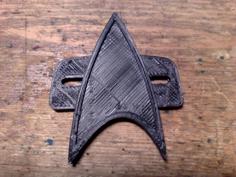 StarTrek Voyager Comm Badge 3D Printer Model