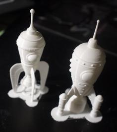 Vintage Rockets 3D Printer Model