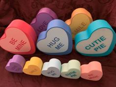 Conversation Heart Boxes 3D Printer Model