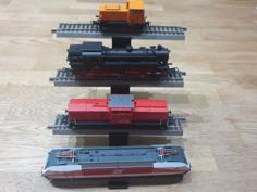 Stackable Stairs To Display H0 Scale Trains On Roco Tracks In A Showcase 3D Printer Model