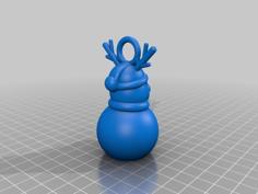 Rudolph Christmas Decoration 3D Printer Model