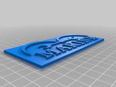 One Piece Marine Flag Badge 3D Printer Model