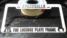 (Fixed) Spaceballs, The License Plate Frame 3D Printer Model