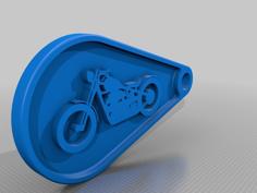 Motorbike Key Fob 3D Printer Model