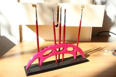 Batleth Paint Brush And Pencil Holder 3D Printer Model