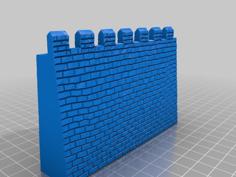 Castle Wall 3D Printer Model