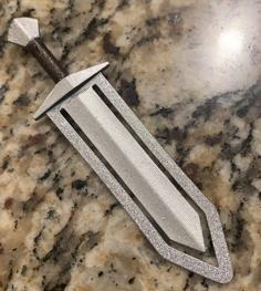 Sword Bookmark Remix 3D Printer Model