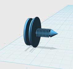 GM Door Panel Retaining Clip 3D Printer Model