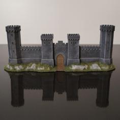 Crusader Castle Gate 3D Printer Model