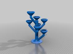 Candle Tree V2 3D Printer Model