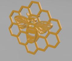 Honeybee Comb Wall Art 3D Printer Model