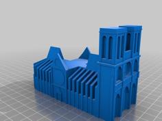 Notre-Dame Candle Holder 3D Printer Model