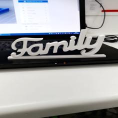 Family Lettering Decoration 3D Printer Model