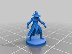 Elf Wizard Miniature (Male) 3D Printer Model