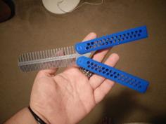 Butterfly Knife Comb 3D Printer Model