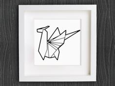 Customizable Origami Dragon 3D Printer Model