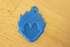 Vegeta Keychain 3D Printer Model