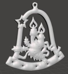 Christmas Tree Ornament – Candles 3D Printer Model