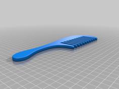 Comb With Handle 3D Printer Model