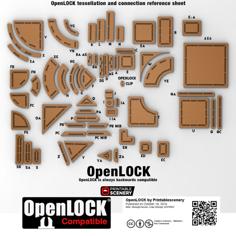 OpenLOCK Tessellation Templates 3D Printer Model