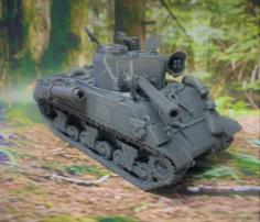 28mm – OddBall’s Sherman Tank – Kelly’s Heroes 3D Printer Model