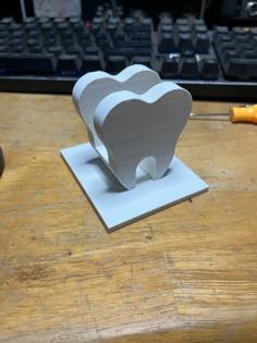 Tooth Business Card Holder 3D Printer Model