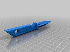 Simple Commando Knife 3D Printer Model