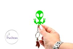 ALIEN KEYRING 3D Printer Model