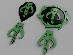 Star Wars Mandalorian Symbol 3D Printer Model