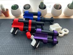 Oversized, LEGO Inspired, Modular Gun [EZ Print] 3D Printer Model