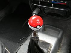 Pokemon Pokeball Gear Shifter Knob Without Nut 3D Printer Model