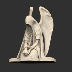 Chained Angel Statue Sculpture 3D Printer Model