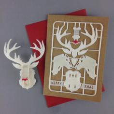 Christmas Reindeer Card Kit 3D Printer Model