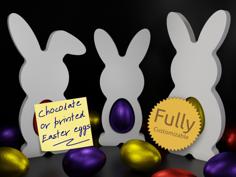 Bunny Easter Egg Holder 3D Printer Model